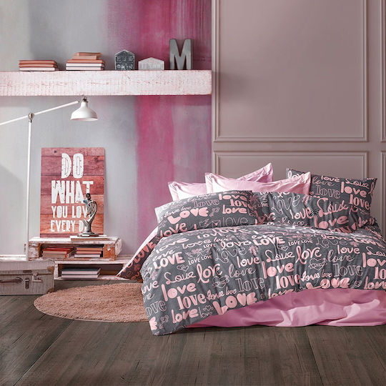 Dimcol Kids Duvet Cover Single Grey-Lilac