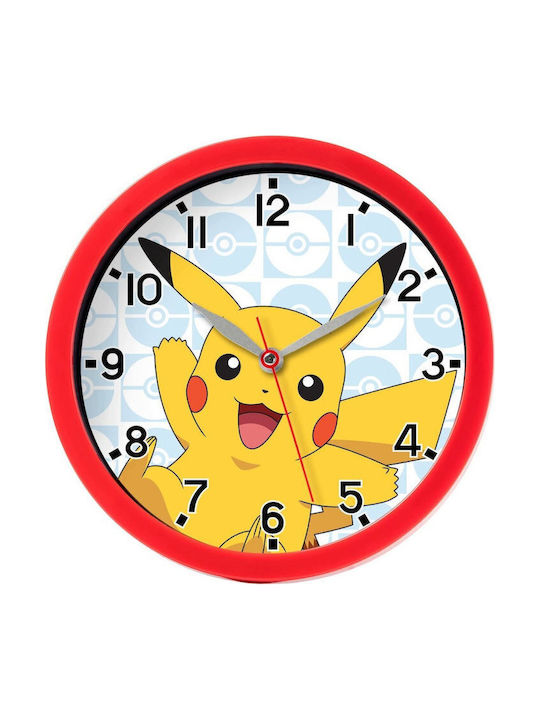 Kids Licensing Kids Wooden Wall Clock Pokémon 25cm