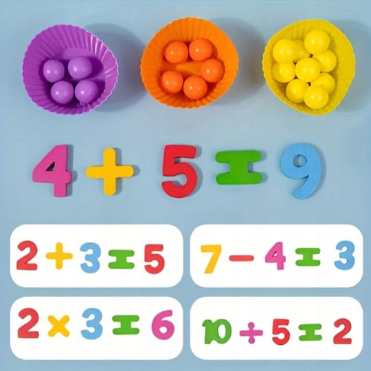 H&S Collection Montessori Joc Educațional de Cunoștințe din Lemn