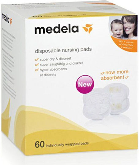 Medela Safe Y Dry Tampoane Pentru Sâni 60 Bucăți