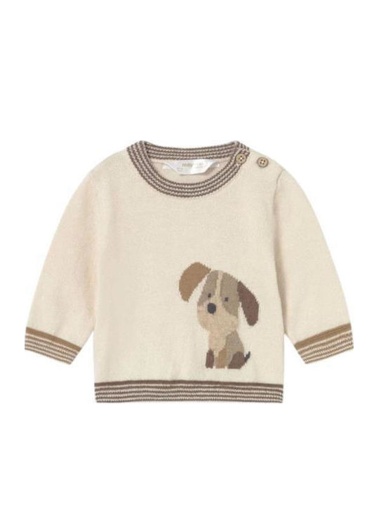 Kinderpullover Langarm Beige