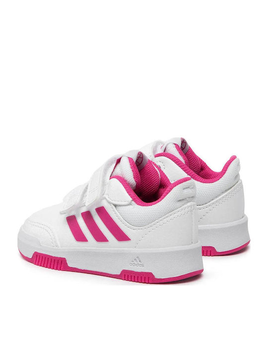 Tensaur Sport Training Hook and Loop Παιδικά Sneakers με Σκρατς Cloud White / Team Real Magenta / Core Black