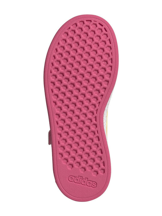 GRAND COURT Παιδικά Sneakers με Σκρατς Λευκά