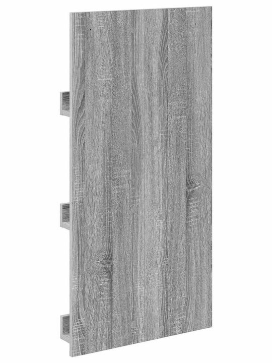 vidaXL PU Magazine Rack Gray 51x11x102cm