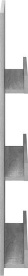vidaXL Zeitschriftenständer Gray 51x11x102cm 1Stück