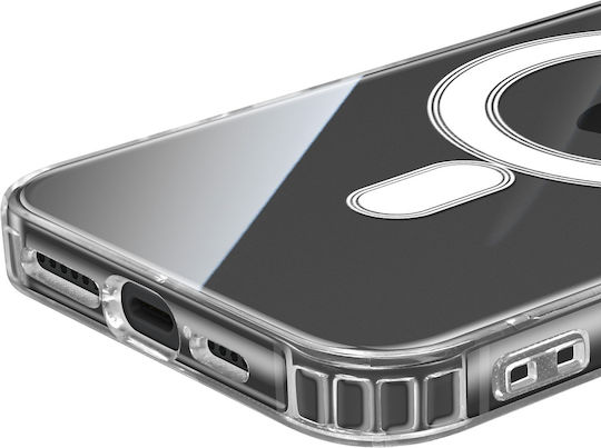 Swissten Подсилен Калъф Съвместим с Magsafe за iPhone 16 Pro Max Модел Magstick Прозрачен Jelly Sienna