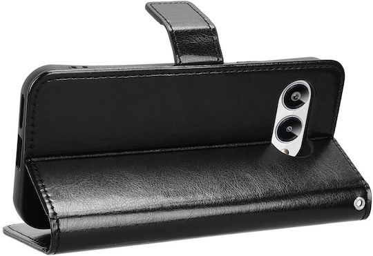 Θήκη Πτερύγιο T Phone 3 5g Crazy Horse Wallet Μαύρη