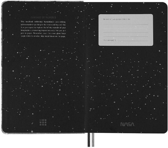 Moleskine Ограничено Издание Бележник На Райета с Поставка за Химикалка Черен