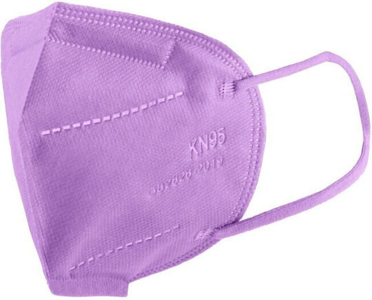 Silia D Μάσκα Προστασίας FFP2 Μωβ mask-KN95-10-(prpl) 10τμχ
