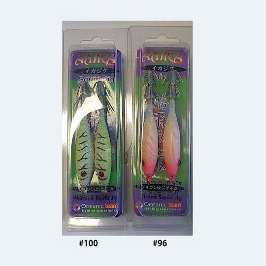 Oceanic Tintenfisch-Jigs Leuchtend 7.5cm/7.2gr 85 Set 2Stück