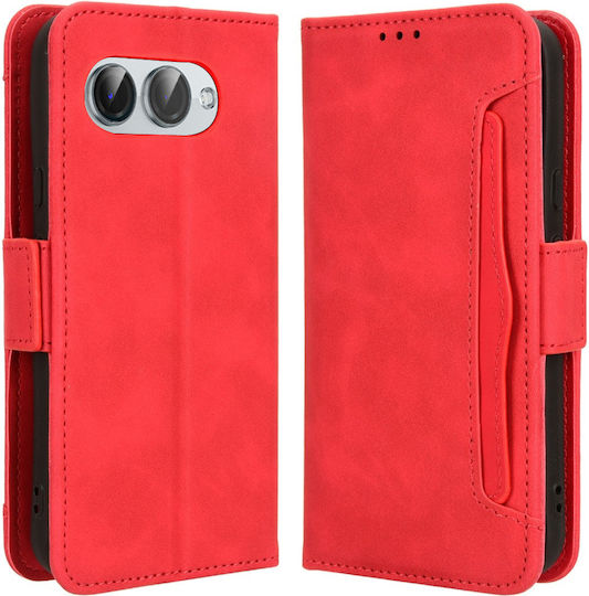 Folding Cover Case T Phone 3 5g Card Slot Red