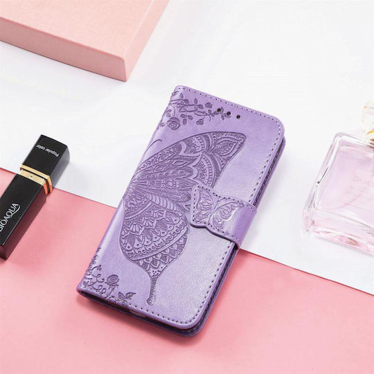 Θήκη Πτυσσόμενο Καπάκι T Phone 3 5g Butterfly Μοβ