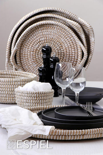 Espiel Tavă Decorativă Wicker Rotundă 2buc