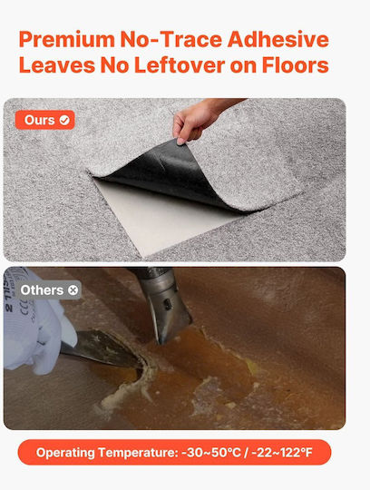 Vevor Set Plastic Floor with 10 Tiles 12mm Brown