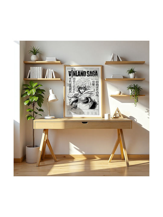 Poster Vinland Saga Thorfinn An154 21cm X 30cm Λευκή Ξύλινη Κορνίζα