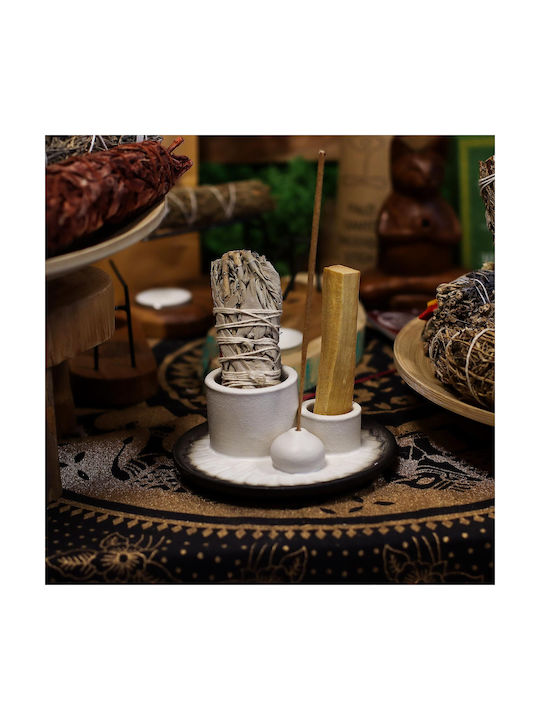 Ceramic Holder 3 in 1 Burning Palo Santo Incense Stick Home Fragrance