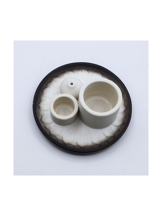 Ceramic Holder 3 in 1 Burning Palo Santo Incense Stick Home Fragrance
