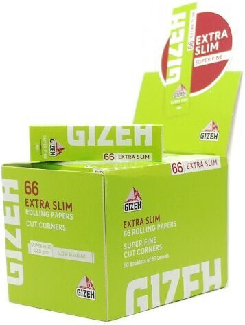 Gizeh Extra Zigarettenpapiere Schlank 66 Blätter 50Stück