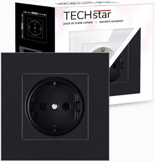 Pc1 Socket Simple Black Color Polycarbonate 16a
