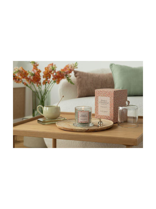 Laura Ashley Aromatisches Soja-Kerze im Gefäß mit Parfüm Mandarin & Sandelholz 210gr