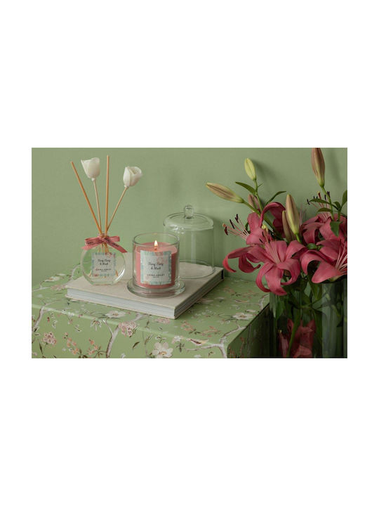 Laura Ashley Aromatisches Soja-Kerze im Gefäß mit Ylang Ylang & Moschus Duft 210gr