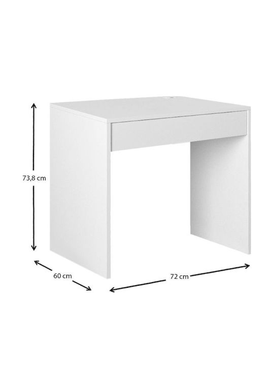 Γραφείο Mida Ξύλινο Sapphire Oak 72x60x73.8εκ.