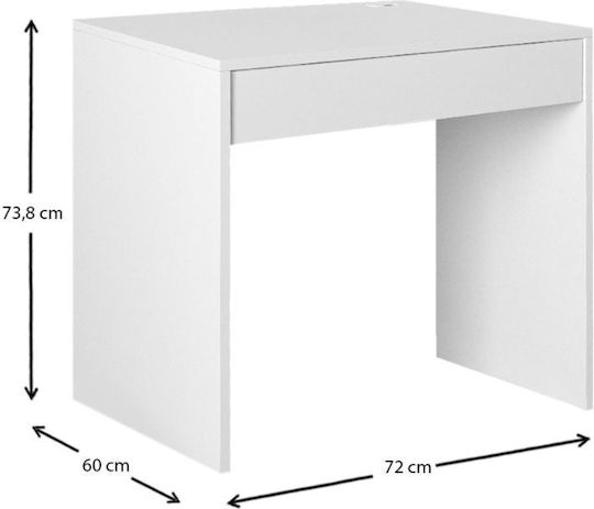 Desk Mida Wooden Sapphire Oak 72x60x73.8cm