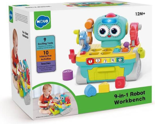 Hola Toys Hammer Toy Workbench with Music, Light, and Sounds