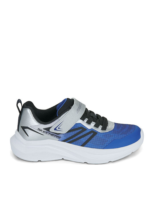 Microspec Kids Sneakers With Hoop & Loop Closure Blue