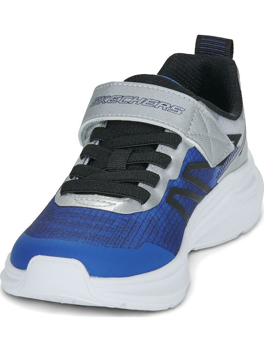 Microspec Kids Sneakers With Hoop & Loop Closure Blue