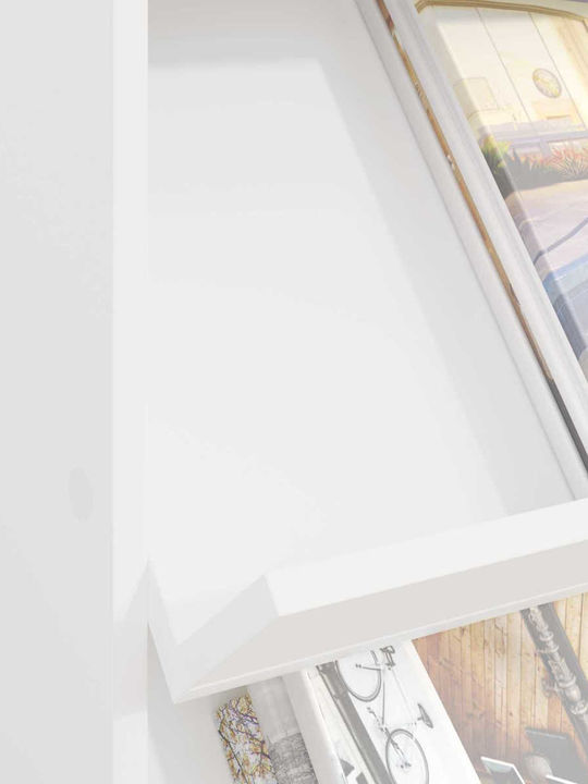 vidaXL PU Magazine Rack White 70x41x96cm