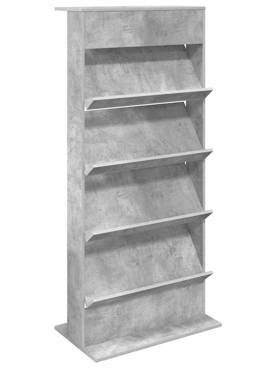 vidaXL Стойка за списания Сив 70x41x156бр 1бр