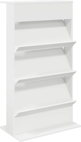 vidaXL Zeitschriftenständer Weiß 70x41x126cm 1Stück