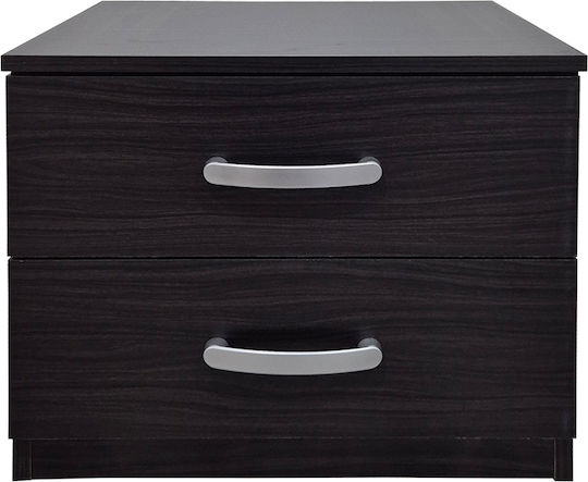Nachttisch Athos Metall Braun 48x40x41.5cm