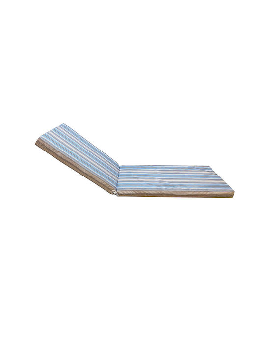 Tesias Group Pernă Waterproof Pentru Pat De Soare Cu Spătar Albastră 60x195cm