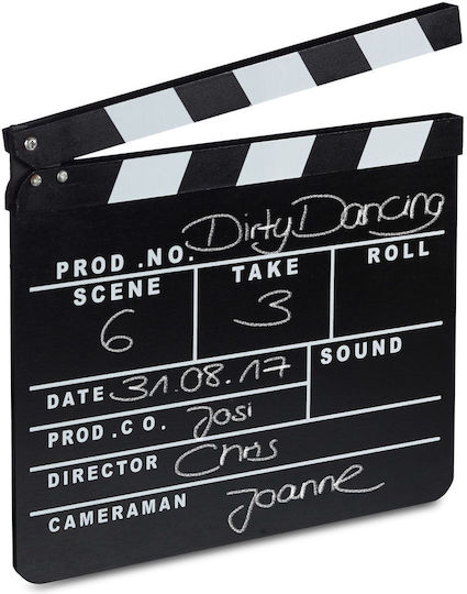Clapperboard Relaxdays Black