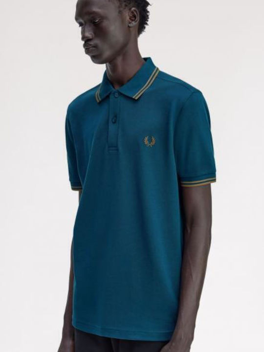 Polo Kurzarmbluse Blau