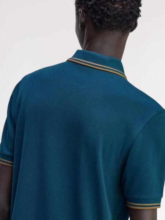 Polo Kurzarmbluse Blau