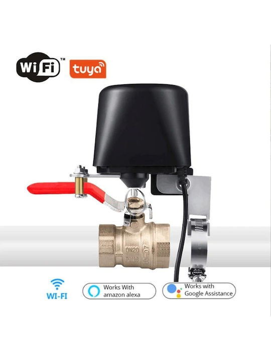 Supapă Inteligentă Conexiune Wireless Apă Gaz Țeavă Pornit Oprit Compatibilă Tuya Google Assistant