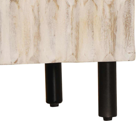 vidaXL Büroaufbewahrungsschublade aus Weißem Holz 60x33,5x75cm
