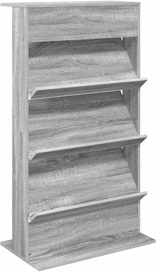vidaXL Стойка за списания Сив 70x41x126бр 1бр