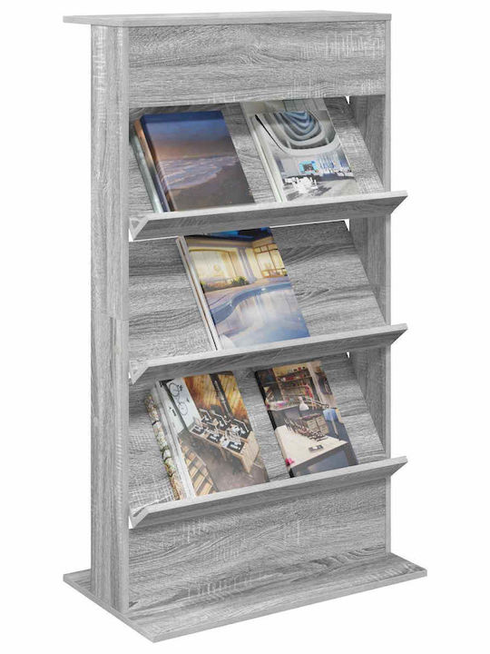 vidaXL Zeitschriftenständer Gray 70x41x126cm 1Stück