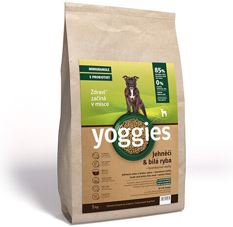 Dry Dog Food Lamb Milk White Fish & Probiotics Cold Pressed Yoggies Normal 15 Kg