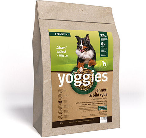 Dry Dog Food Lamb Milk White Fish & Probiotics Cold Pressed Yoggies Normal 15 Kg
