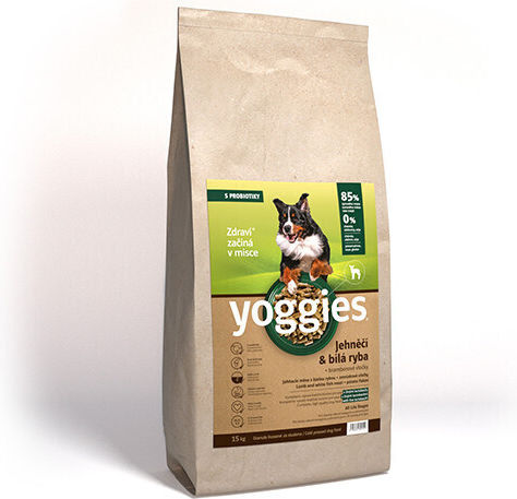 Dry Dog Food Lamb Milk White Fish & Probiotics Cold Pressed Yoggies Normal 2 Kg