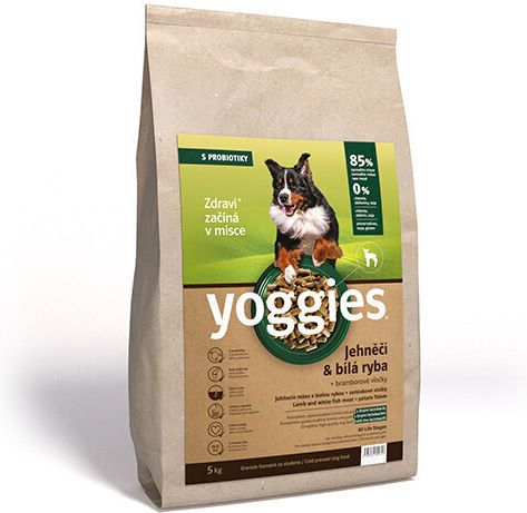 Dry Dog Food Lamb Milk White Fish & Probiotics Cold Pressed Yoggies Normal 2 Kg