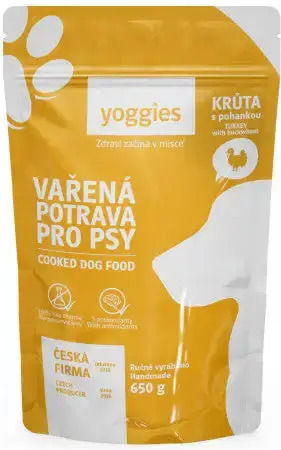Cooked Dog Food Turkey Buckwheat Yoggies 150 G