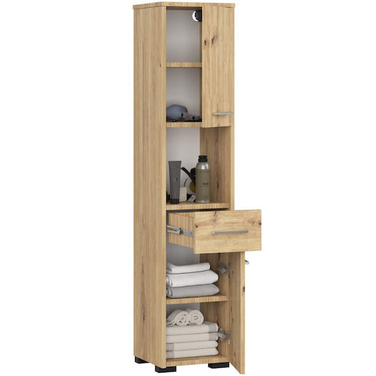 Akord Furniture Factory Coloană de Baie de Pardoseală M30xA30xÎ140cm Stejar