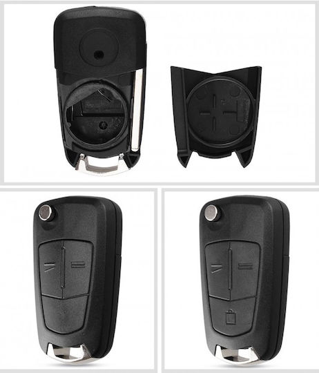 Husă Pentru Chei Auto Compatibilă Opel Meriva Tigra Corsa Signum Vectra Astra 2 Butoane Hu100