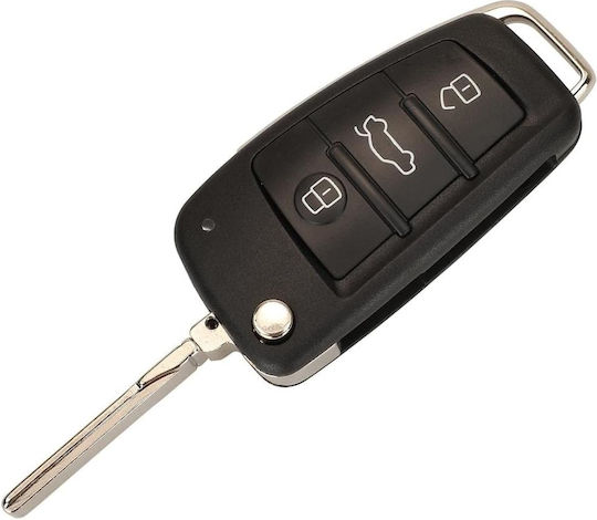 Cheie Auto Programabilă 3 Butoane Audi Q7 B7 Q3 A3 TT A2 A8 A6 A6L A4 S5 C5 C6 B6 A4L A5 Q5 S RS Cabrio Avant Quattro 433MHz ID48 FCC 8E0837220 8E0837220K 8E0837220D
